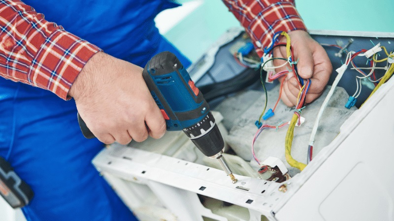 Karapürçek İmmergas İmmergas çamaşır makinesi kart tamiri – Su almama arızası orijinal parça ile giderildi. - Teknik servis örneği